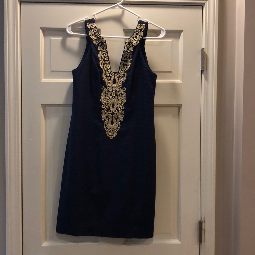 Lilly Pulitzer Navy Suzette Shift NWT